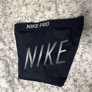 Nike Pro Black and White Compression Shorts